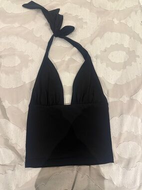 Garage Black Halter Tank Top